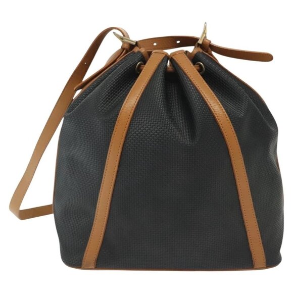 SAINT LAURENT Shoulder Bag PVC Canvas Black Gold Auth 141268 - Picture 2 of 16